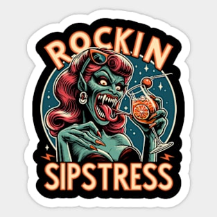 Aperol Spritz Rockin Sipstress Sticker